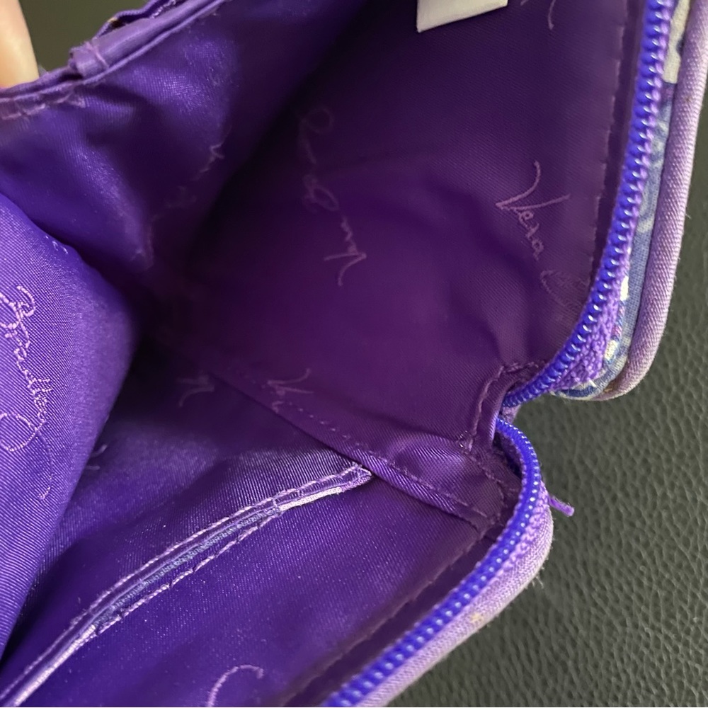 Vera Bradley purple print wallet wristlet - Picture 6 of 7